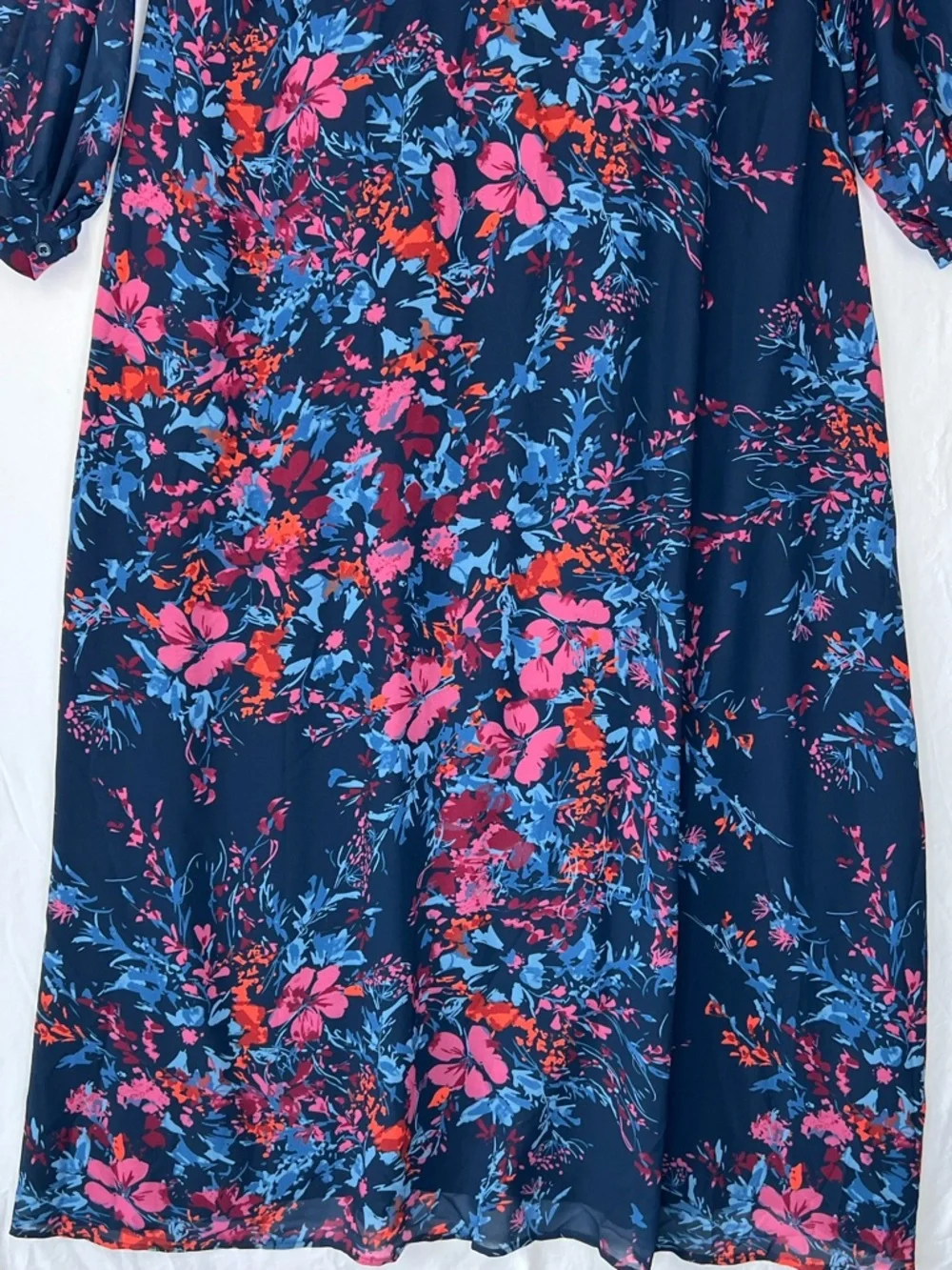 Standards & Practices Carter Dark Floral Asymmetrical Maxi Dress 2X NWT Romantic